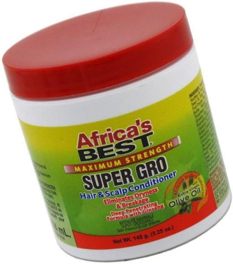 Africas Best Gro Super Maximum Hair & Scalp Conditioner 5.25 Ounce (155Ml) image number 1