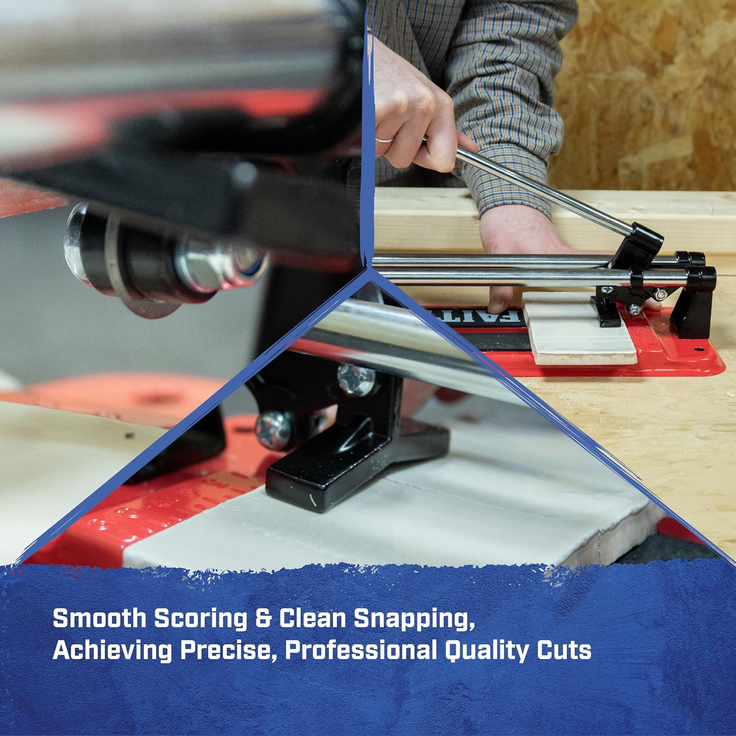 Faithfull FAITLC300 Wall and Floor Tile Cutter 300Mm (12In) Square, 210Mm Diagonal, 10Mm Thick Cutting Capacity image number 3