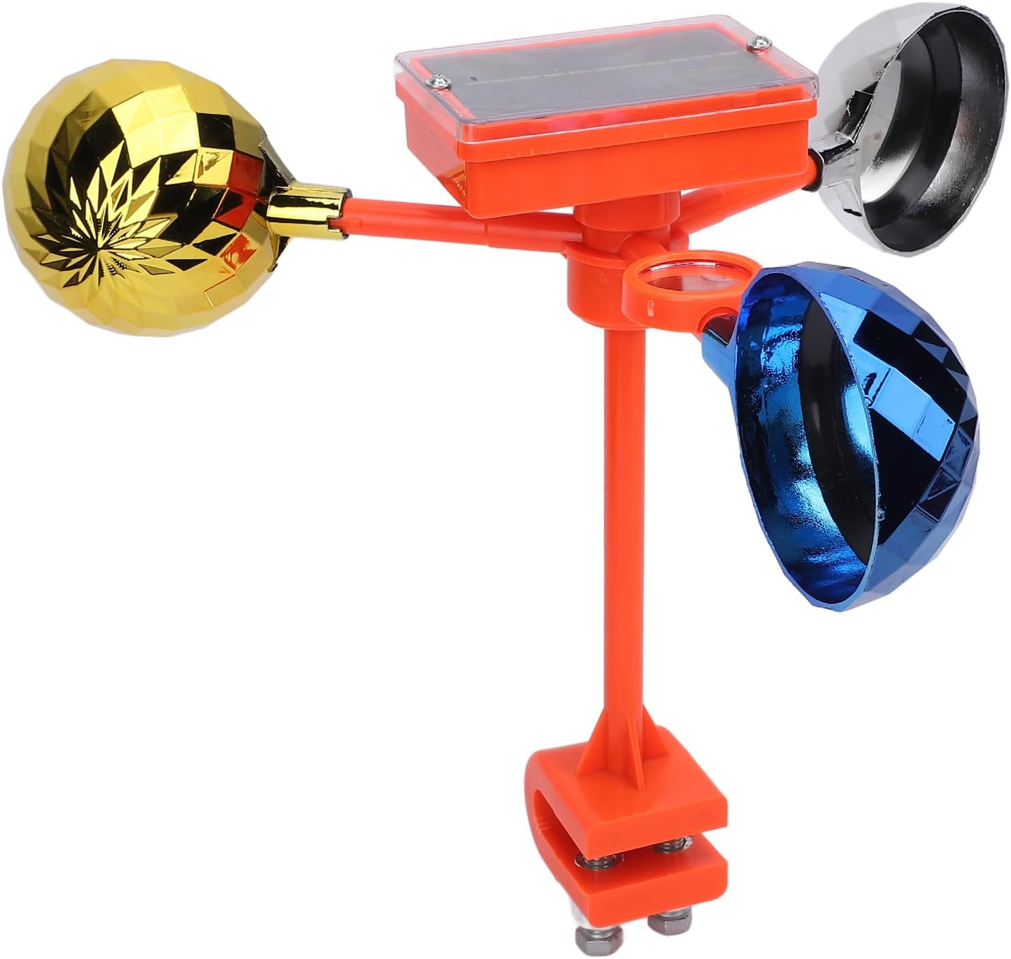 Birds Reflective Deterrent, Solar Powered Spinning Deterrent Devices, Visual Voice Bird Scare for Garden Roofs, Keep Seagull Pigeon Away