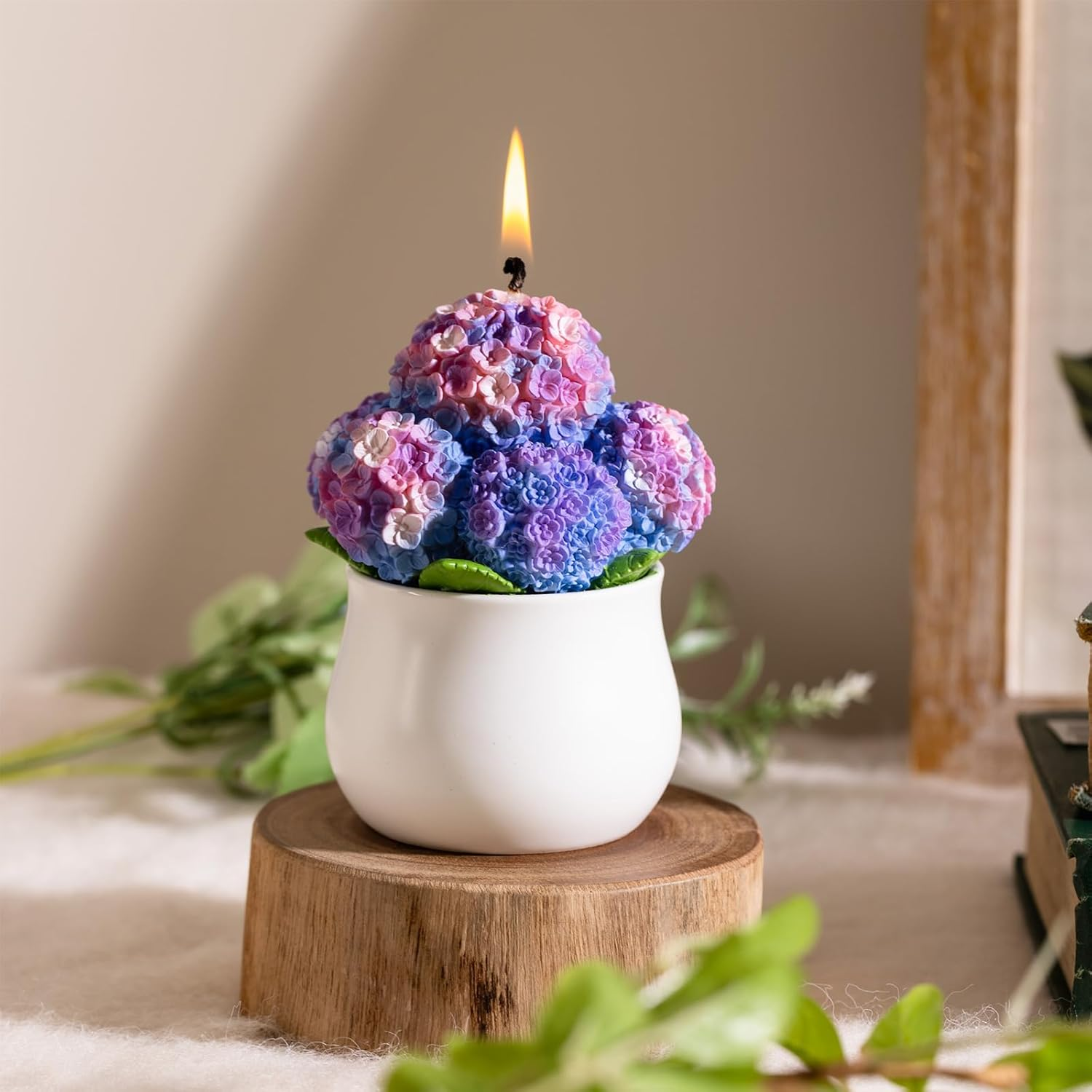 Hydrangea Potting Scented Candle Home Decora for Mother'S Day - Hydrangea Potting image number 4