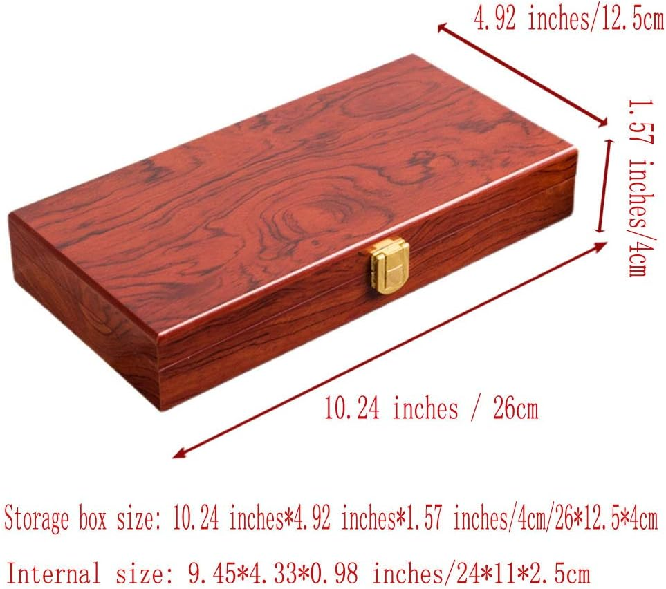 WANLIAN Wooden Box,Wooden Storage Box,Home/Office Decoration Box,Decorative Box Storage Box with Lid,Wooden Box with Hinged Lid, Wooden Box with Lock,Wooden Box with Lock,Storage with Lock Boxes,