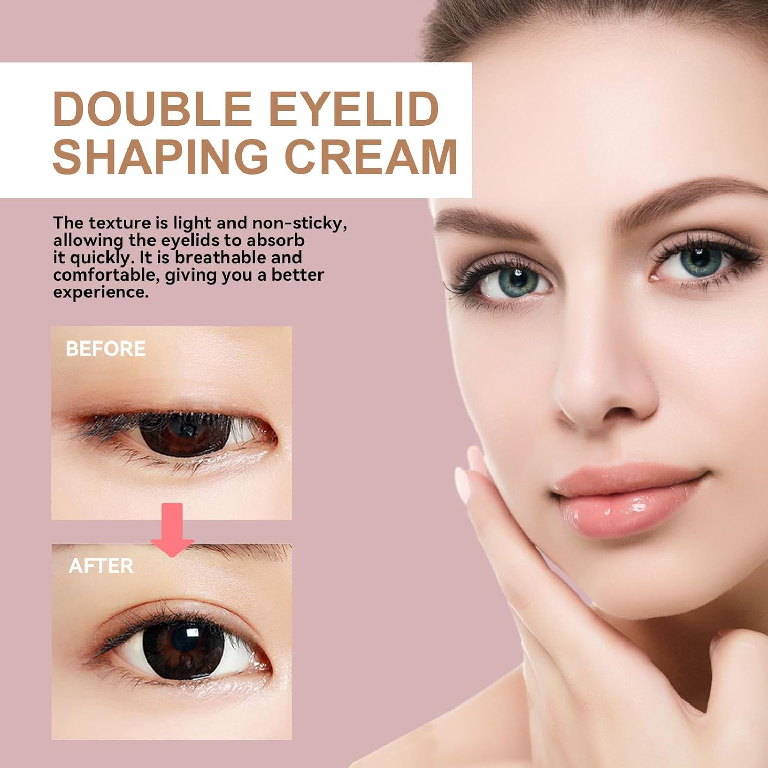 Eyelid Lifting Cream,Double Eyelid Styling Cream,For Hooding Long Lasting & Waterproof,Double Instant Eye Lift,Dou/Ble Eye/Lid Styling Cr/Eam,Shaping Gel for Eyes (7 PCS) - 5 Pcs image number 6