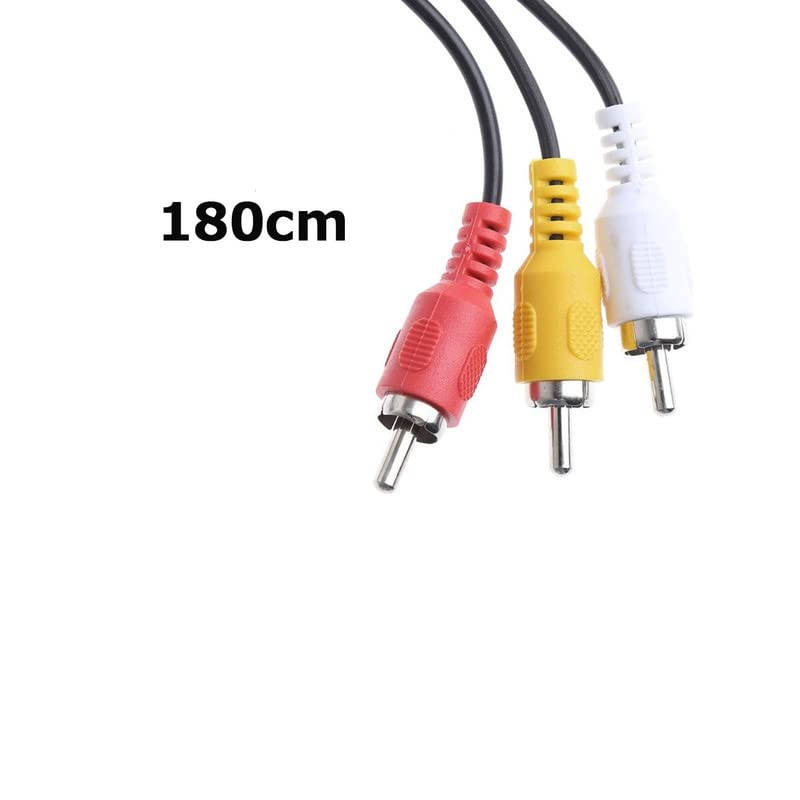 AV Cable for Sega Dreamcast, S AV S-Video AV RCA Video Audio Composite TV Adapter Cable - Black, 1.8M image number 2