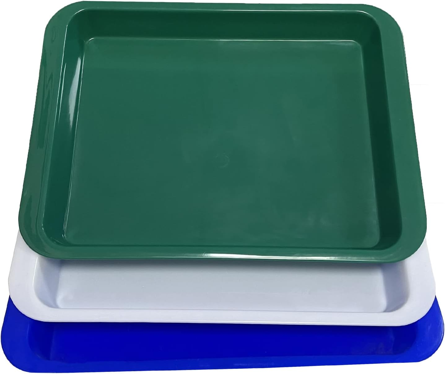 TEYOUYI 3 Pcs Hedgehog Litter Boxes Tray, Plastic Pet Toilet, Small Animal Litter Tray Corner for Guinea Pig Hamster Pig Rabbit Pee (3 Color) image number 4