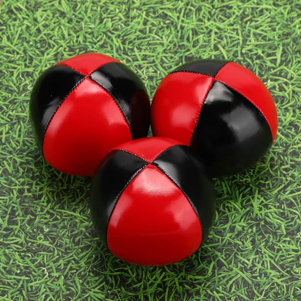 3PCS Juggling Balls, Portable PU Leather High End Juggling Toys for Kids and Adults