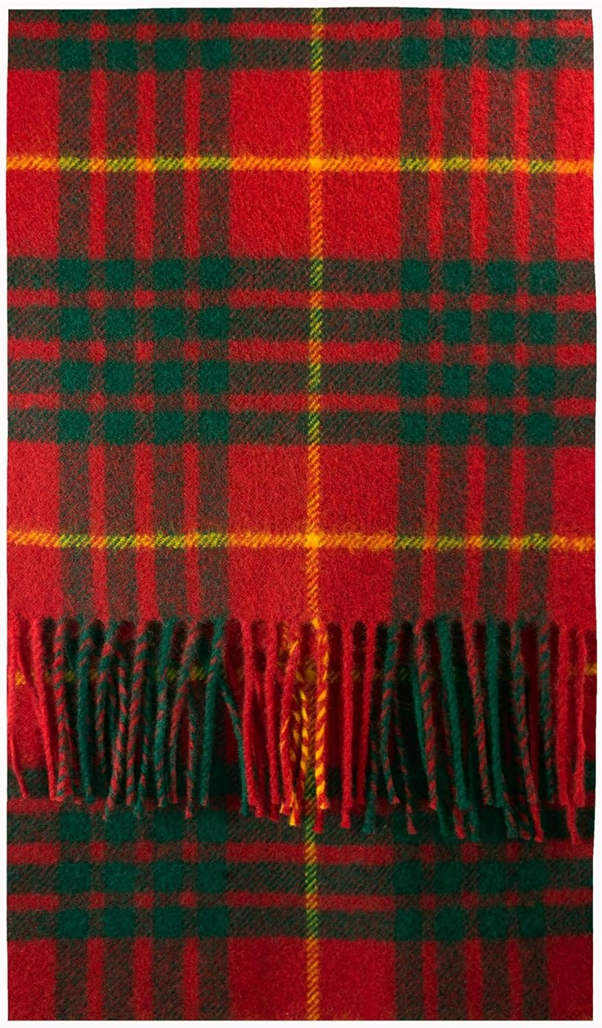 Cameron Clan Modern Tartan Brushwool Scarf