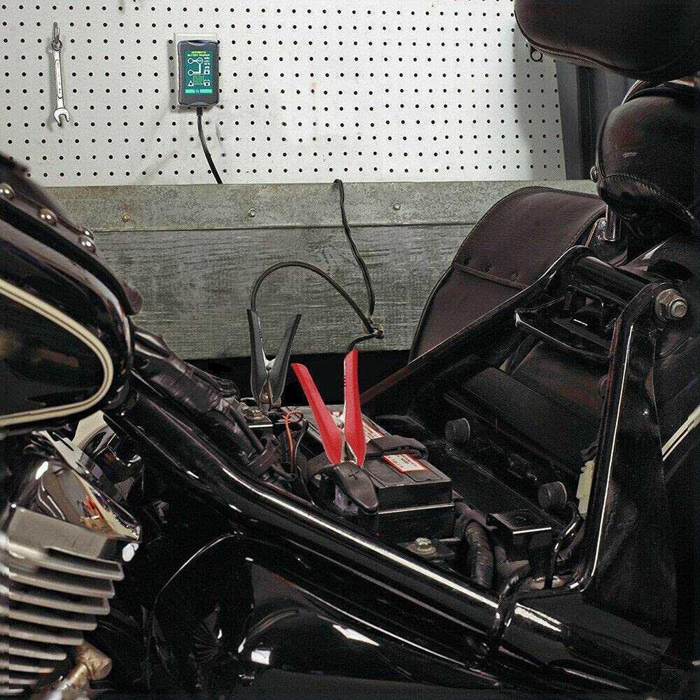 6V 12V 1.5A Car Motorcycle Battery Charger, 7-60Ah, 2-Pin, IP64, Desulfation, Bulk, Absorbtion, Float, Winter Mode, Reverse Polarity Protection image number 6