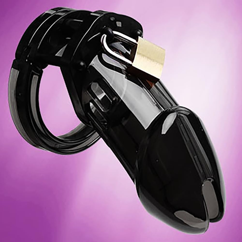 Breathable Chastity Device Penis Exercise Male Sm Cock Cage Lock Large Chastity Cage Device Adult Sex Toys for Men Gay Black image number 3
