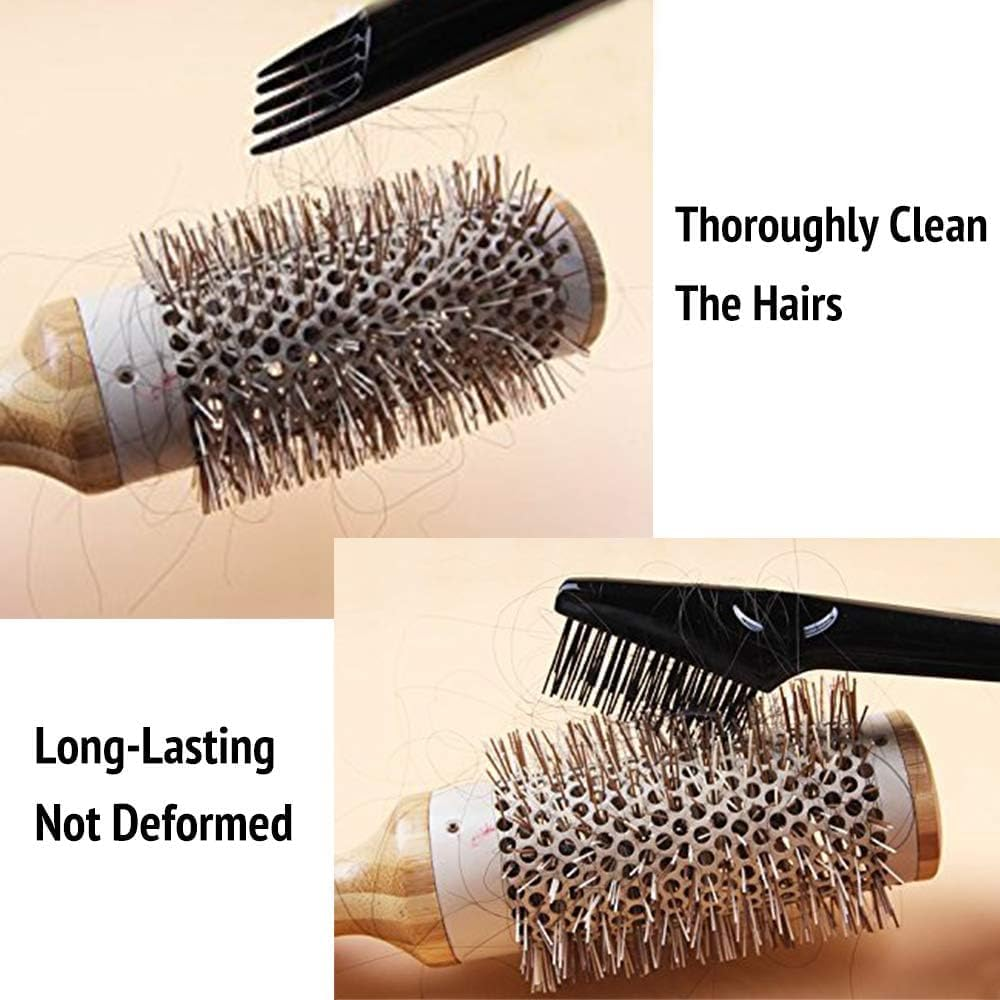 Hair Brush Cleaner Tool, Comb Cleaning Tool for Removing Hair and Debris, Multipurpose Hair Brush Rake for All Hair Types, Efficiently Cleans Hairbrushes and Combs, Home and Salon Use (Pink) image number 5
