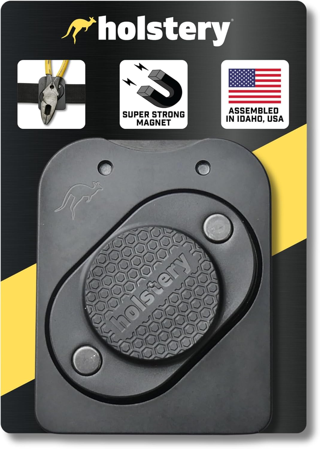 Magmaster | Magnetic Tool Holder - Strong Clip-On Belt Magnet Holster for Screws, Nails, Hammer, Sockets, Pliers, Screw Driver, Trowel, Drill Bit, Wrench, or Any Magnetic Tools and Hardware image number 1