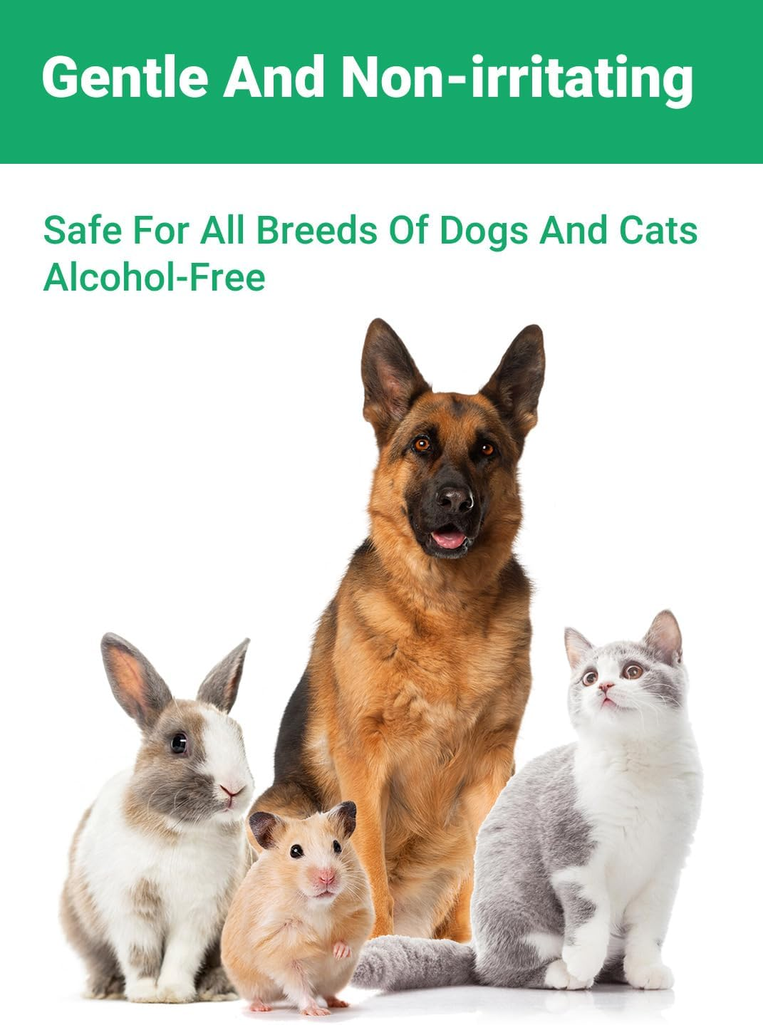 Pet Ear Rinse with Coconut Oil and Aloe Vera, Gentle Cleaning Solution for Dogs and Cats, 120Ml image number 2