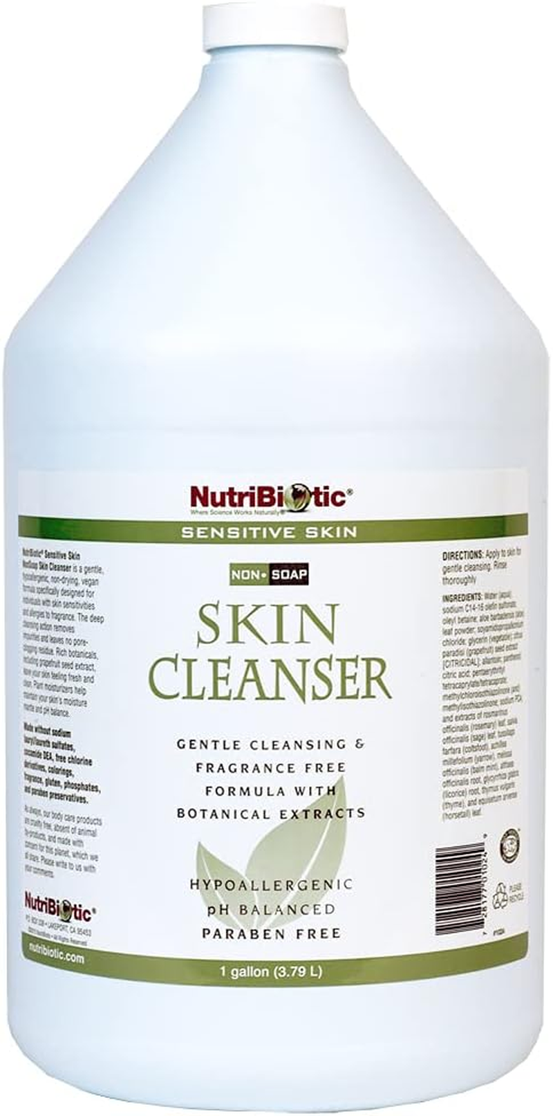 Nutribiotic - Non-Soap Skin Cleanser Sensitive Skin Unscented - 1 Gallon
