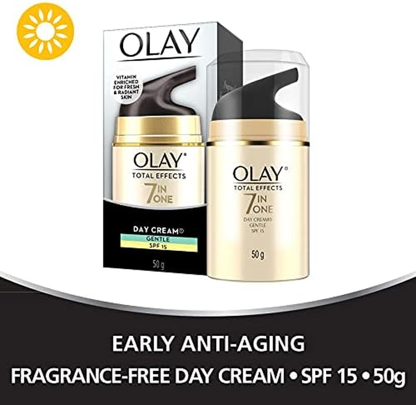 Olay Total Effects Face Cream Moisturiser Gentle SPF 15, 50G