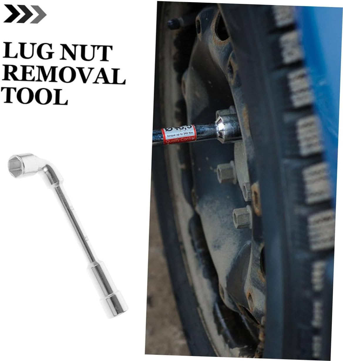 ZUNOXAZ Shaped Socket Wrench Double Ended Adjustable Tire Valve Tool for Car Motorcycle Repair Durable Wheel Alignment Spare Tire Wrench Reliable Performance for Automotive Maintenance image number 6