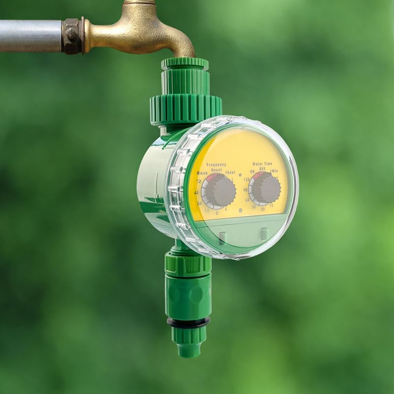 Automatic Watering Timer for Garden, Balcony, Greenhouse and Outdoor Plants with Weekly and Daily Programmes (Dual Dial) image number 1