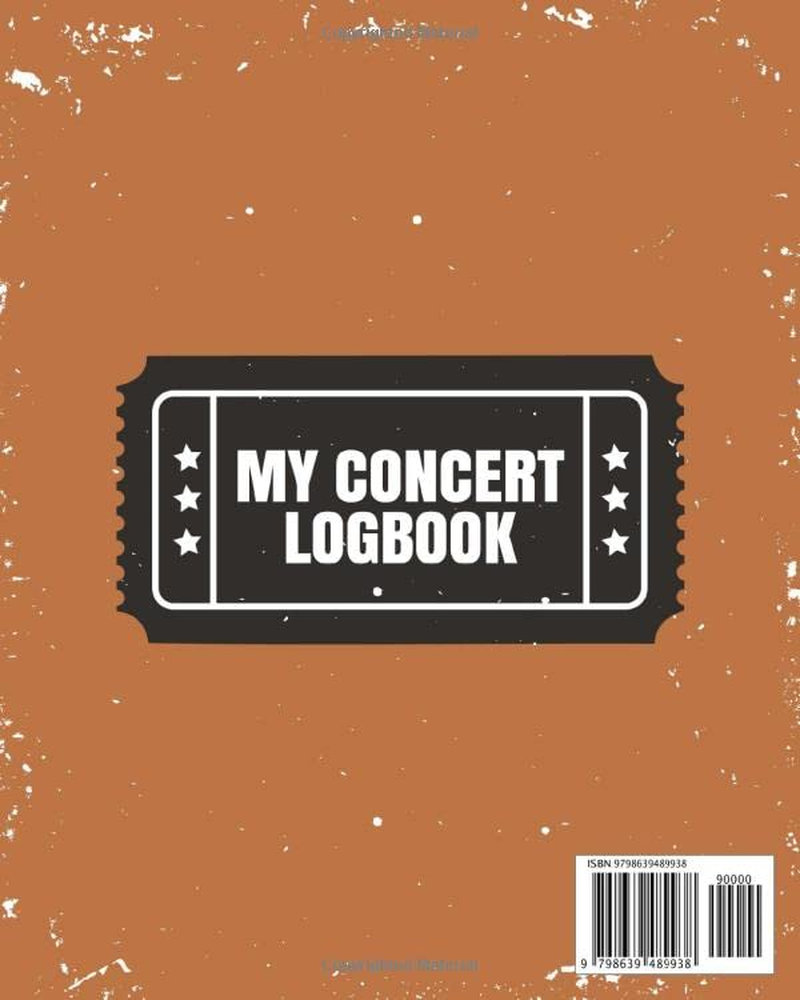 My Concert Journal - Concert Ticket Album and Logbook: Organize the Memories of Your Favorite Concerts image number 1
