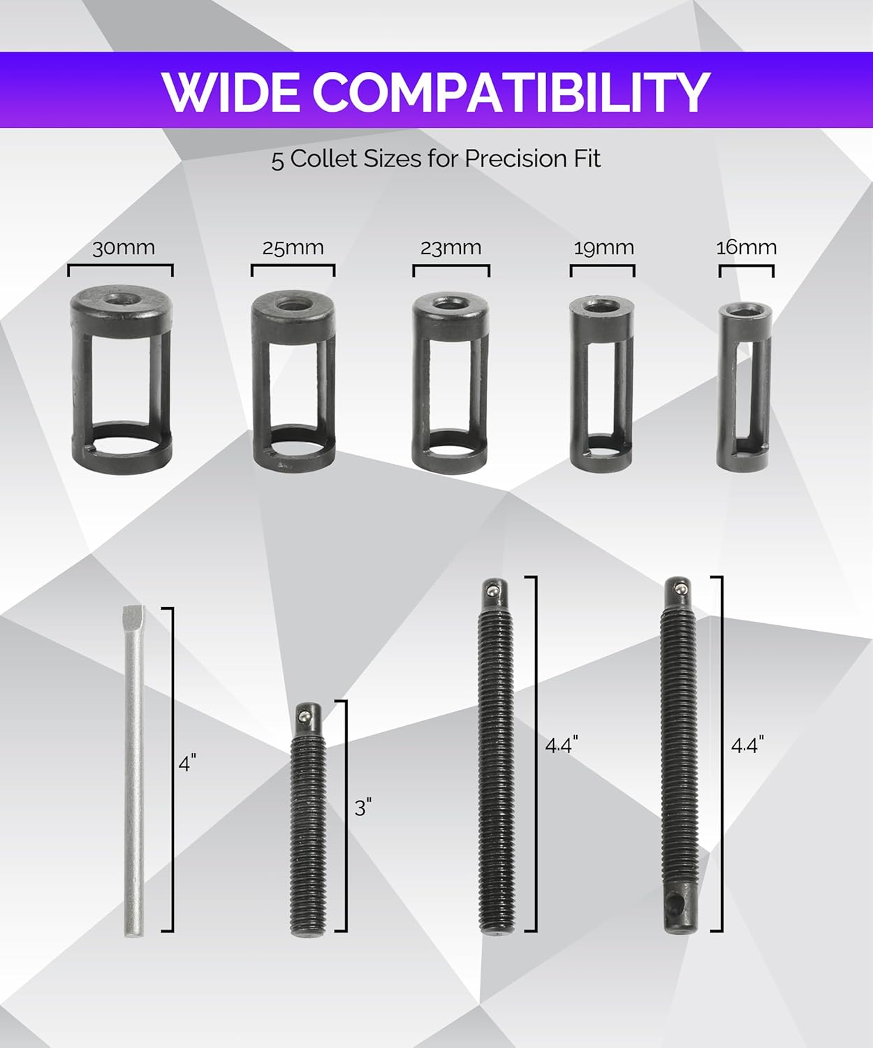 RACOONA Valve Spring Compressor,Car Accessories Valve Lapping Tool,10 Piece Spring Clamp Tool Kit with Valve Lapper,Valve Spring Removal Tool for Motorcycle, ATV, Car, Small Engine Vehicle Equipment image number 2