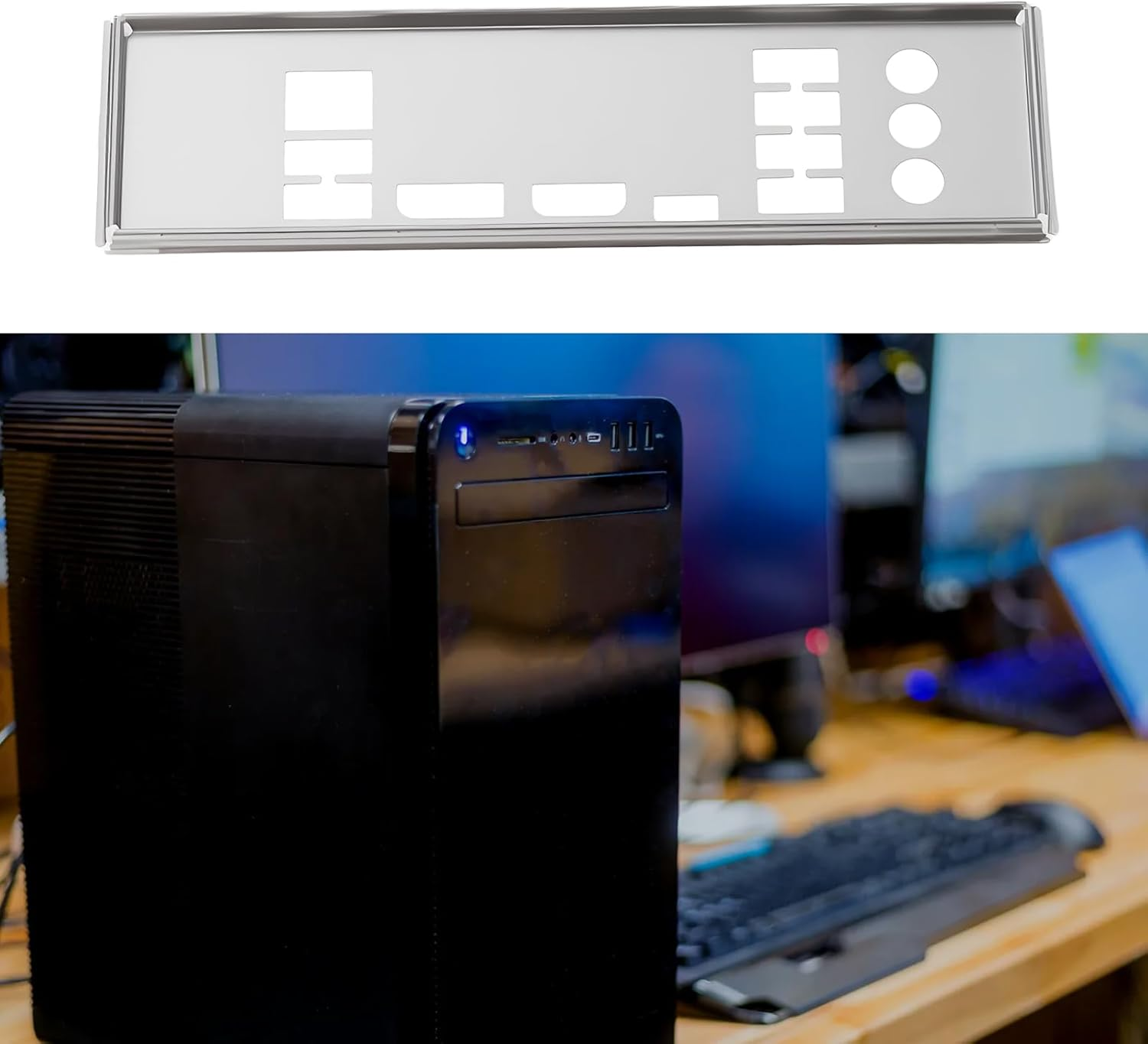 Emagtech I/O Backplate Computer Case Bezel Compatible with Dell XPS 8930 IPCFL-VM image number 2