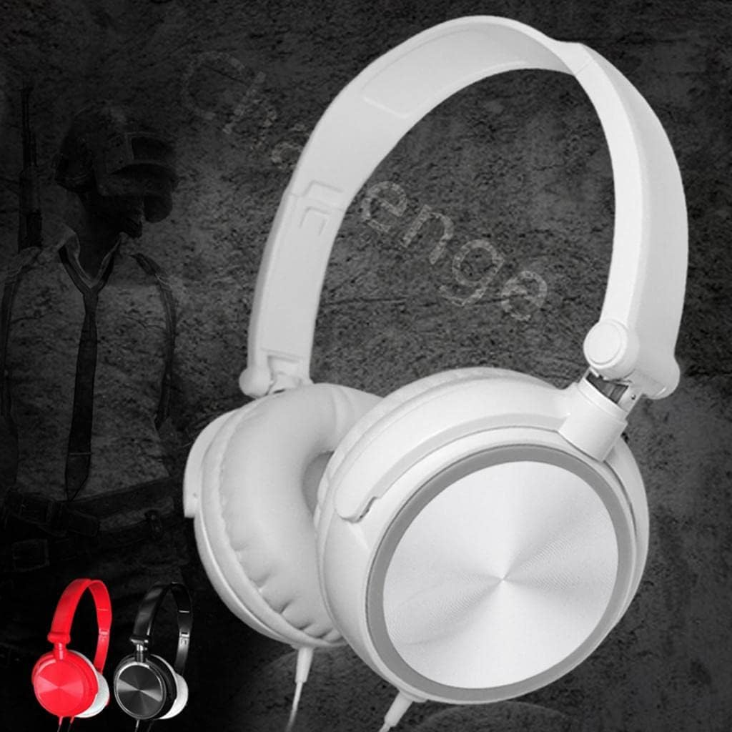 Asrmyjcx Computer Headset Deep Karaoke Calling over Ear Headphones, White image number 6