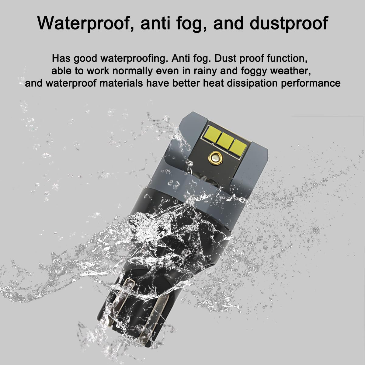 2PCS Car LED Bulb Backup Reverse Light, Auto T15-6SMD-2020 CSP 2-SMD T15 906 W5W T16 921 912 W16W Side Marker Cornering Trunk Light, Super Bright Mini Canbus Error Free（White） image number 6