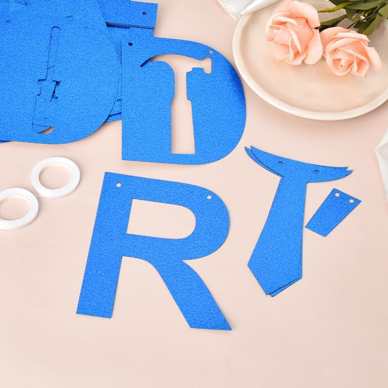 Fathers Day Decorations for Party Office Dad Birthday Banner Dad Party Decor Supplies Dad Decorative Banners for Home Wall Hanging Father'S Day Banner Father Garland Banner Daddy Banner Outdoor Indoor image number 3