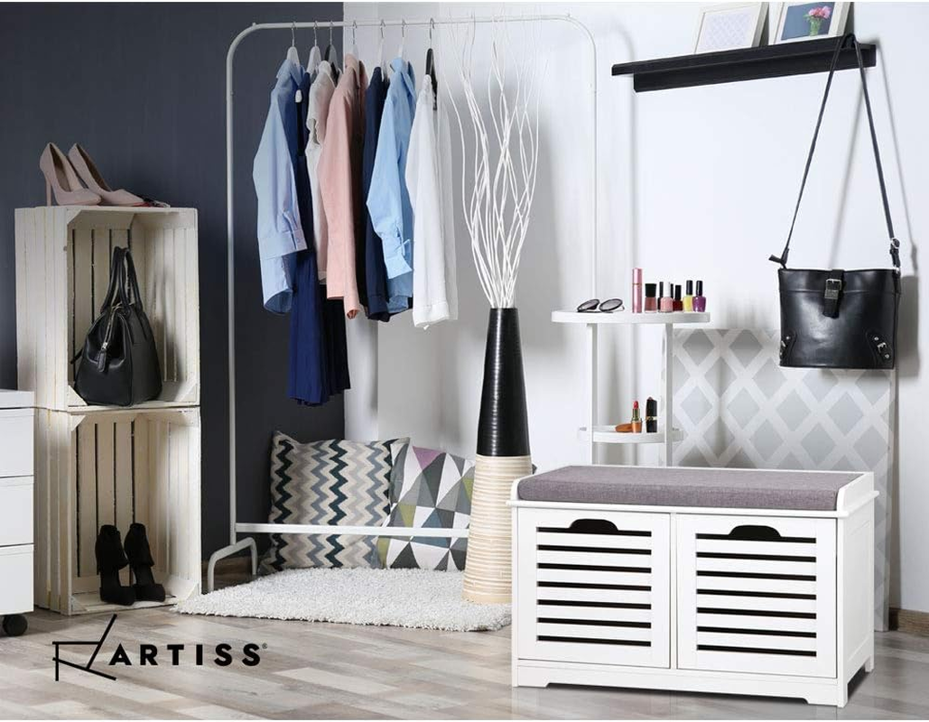 Artiss Shoe Rack Storage Cabinet Bench Box Drawers Organiser Shoes Shelf Drawer White Cupboard Hallway Home Decor Bedroom Furniture Display Wardrobe Sturdy Construction image number 5