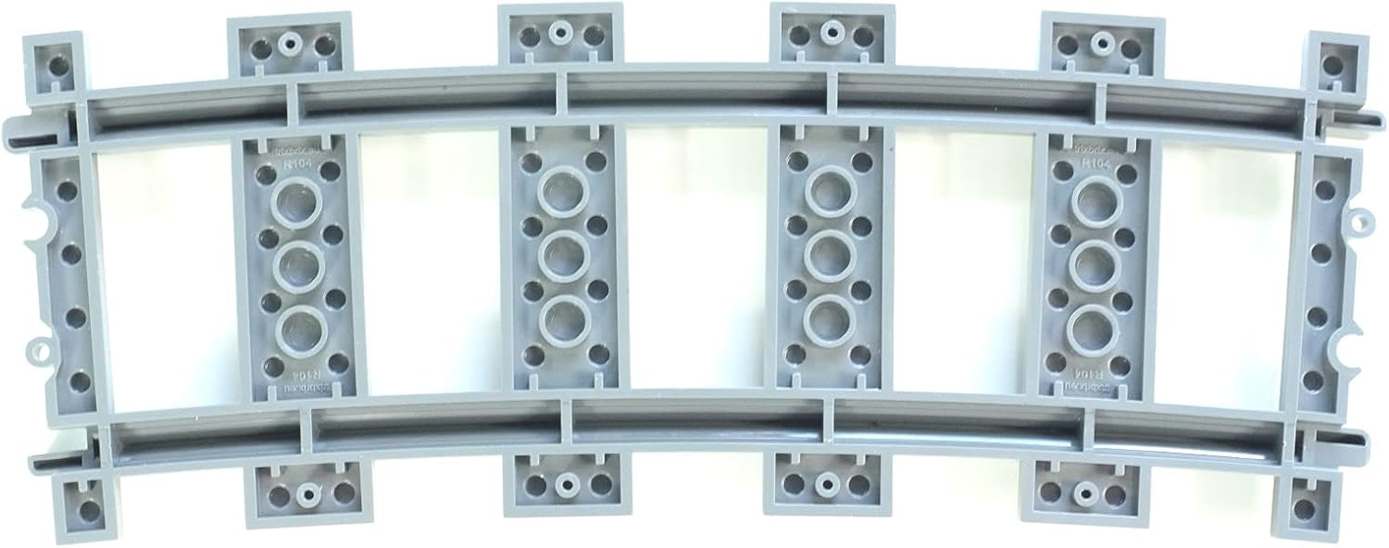 Trixbrix.Eu Curved Tracks R104 Compatible with  City Train Sets 60197 60198 10277 60205 60238 image number 2