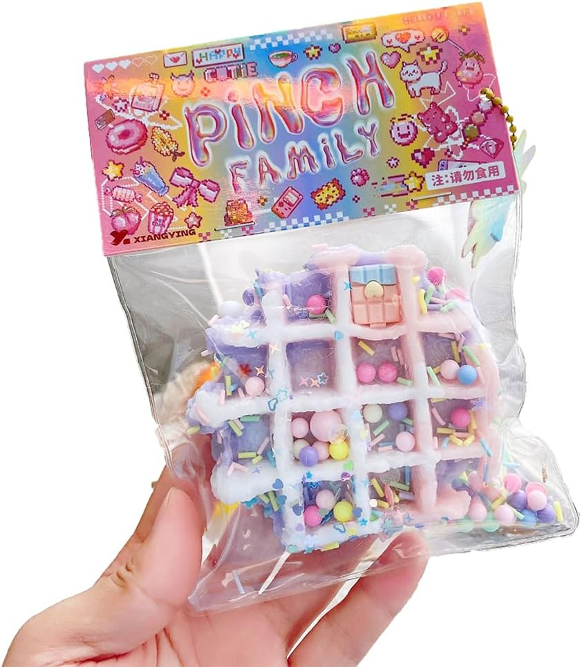 1 Pcs Taba Squishy Kawaii Squishy Fidget Toy Kit, Cute Squishy'S Sensory Toys, Pinch Family Squishy Toys, Stress Relief for Party Favors, Mochi Squishy Kit for Adults (Colorful)