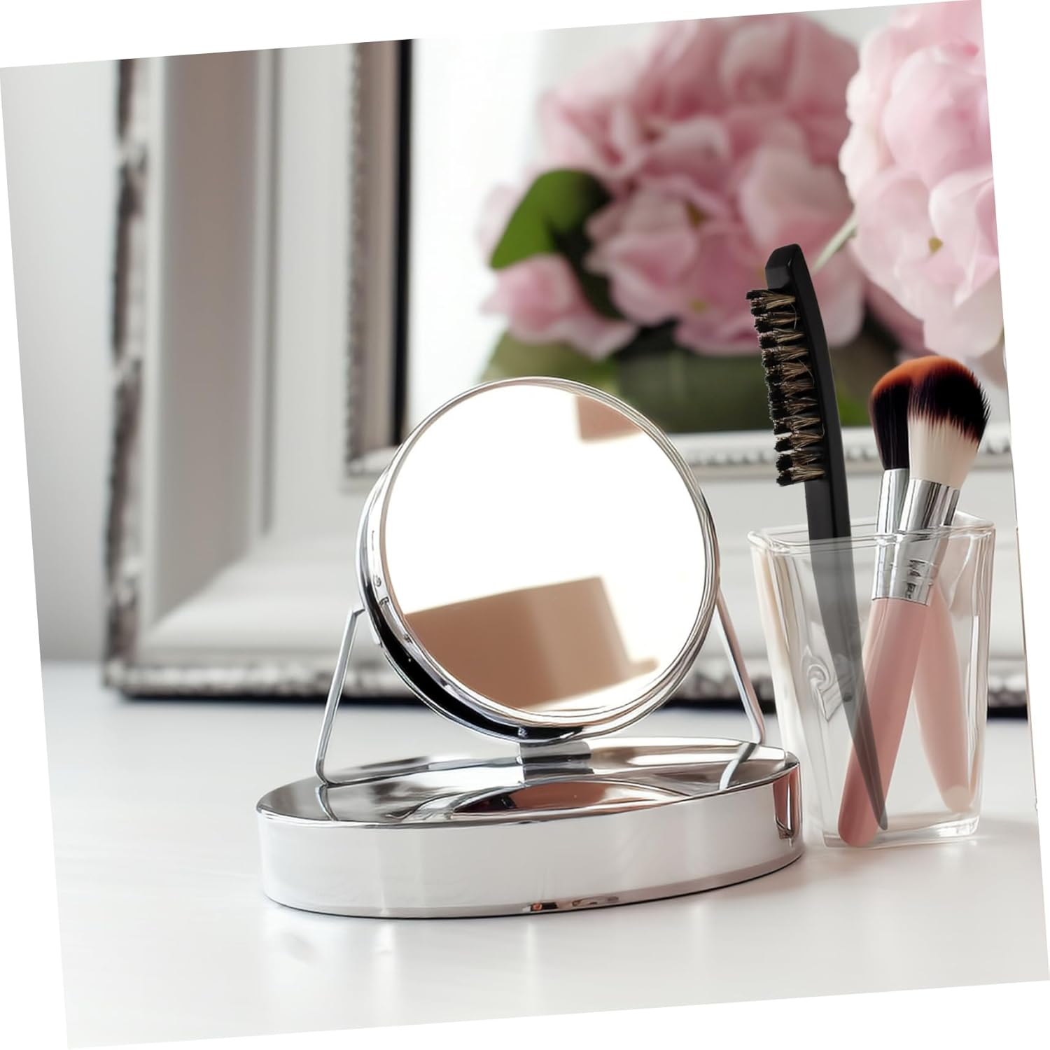 Beavorty Hair Slick Brush Women Slick Back Brush Bristle Brush Slick Back Hair Brush Teasing Brush Thin Hair Brush Hair up Bristle Hair Smooth image number 6