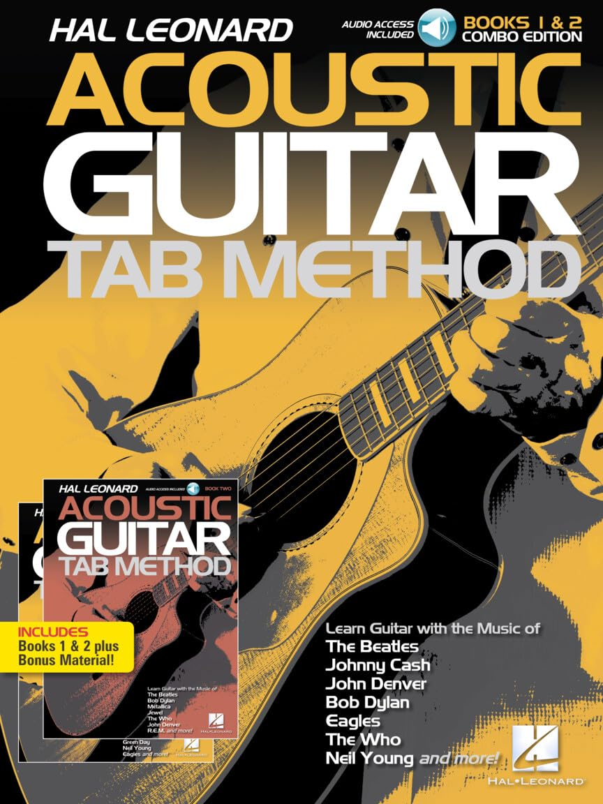 Hal Leonard Acoustic Guitar Tab Method - Combo Edition: Books 1 & 2 with Online Audio, plus Bonus Material image number 1