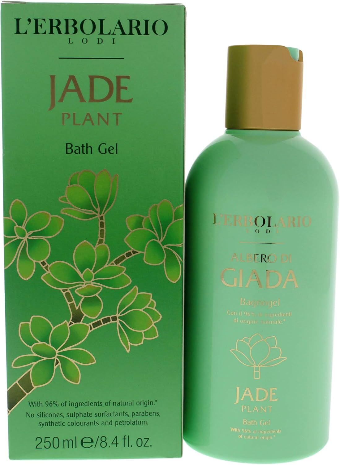 Lerbolario Jade Plant Bath Gel for Unisex, 250 Ml image number 2