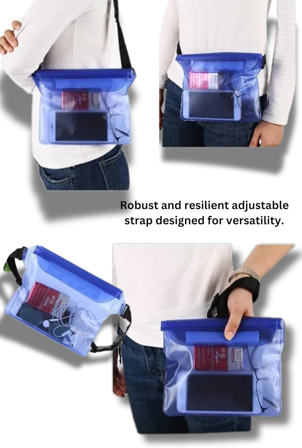 PVC Waterproof Pouch, Variety of Colours, High-Quality Material, Random Colours