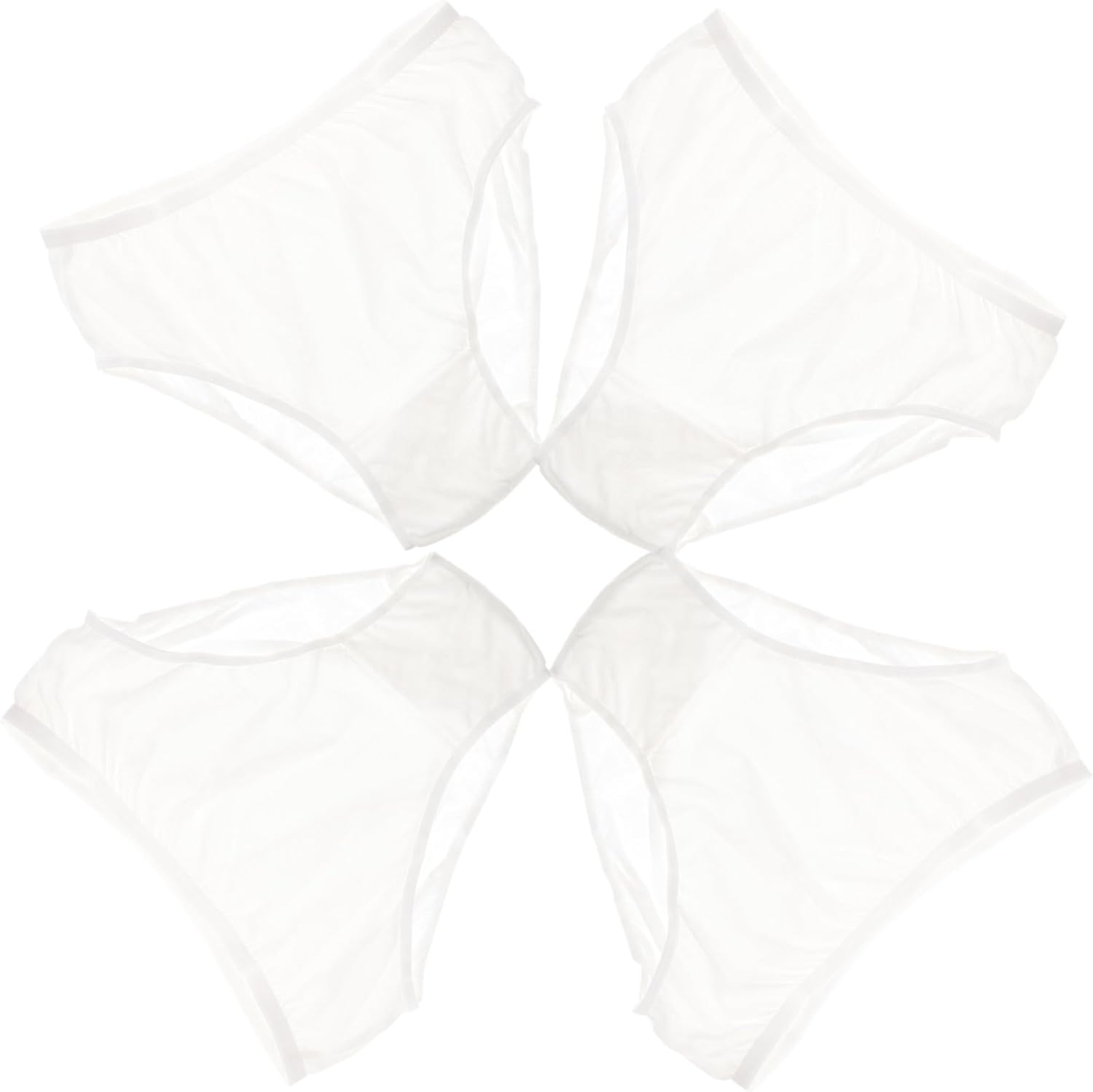 SUPVOX 4Pcs Comfortable Cotton Underwear for Women Disposable Postpartum Pants Safe Reliable for Period image number 3
