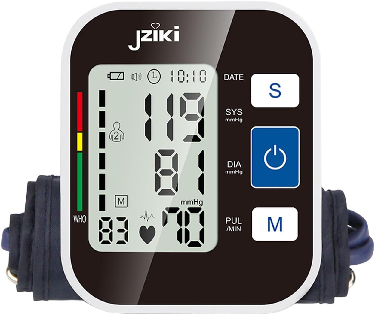 Blood Pressure Monitor for Home Use, Automatic Upper Arm BP Machine, 2 X 99 Memories, Large Screen & Adjustable Cuff, Easy to Use for Seniors image number 6