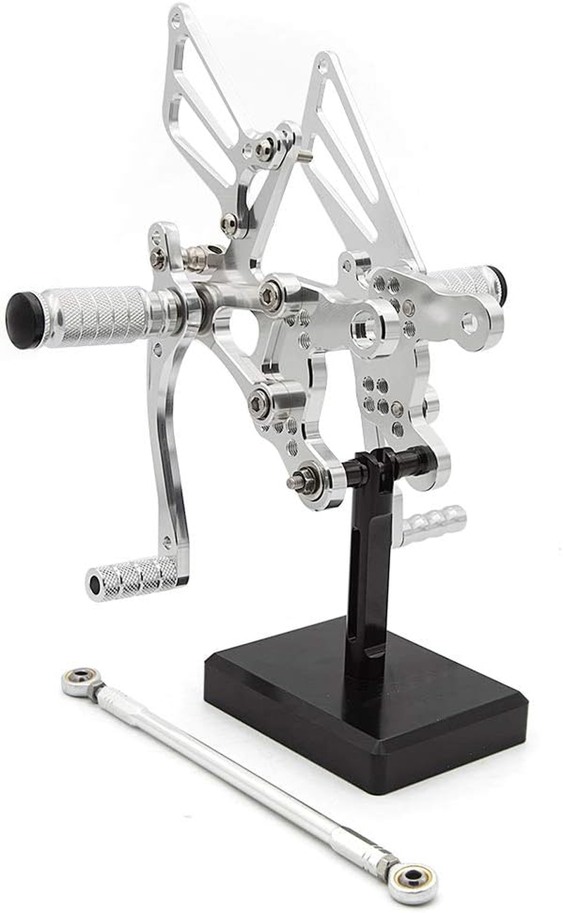 FXCNC CNC Billet Motorcycle Rearset Foot Pegs Rear Set Footrests Fully Adjustable Foot Boards Compatible with CBR900RR 893Cc (SC28) 92-95,CBR919RR (SC33) 96-99,CBR400RR NC29 93-99