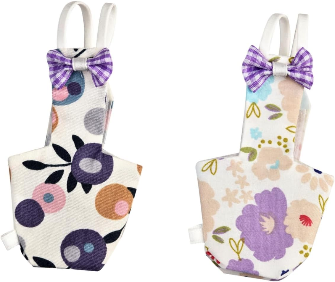 2PCS Bird Diapers Parrot Nappy Reusable Baby Duck Diapers Duck Harness Parrot Pee Mat Macaw Bird Nappy for Peony Xuan Feng Budgies