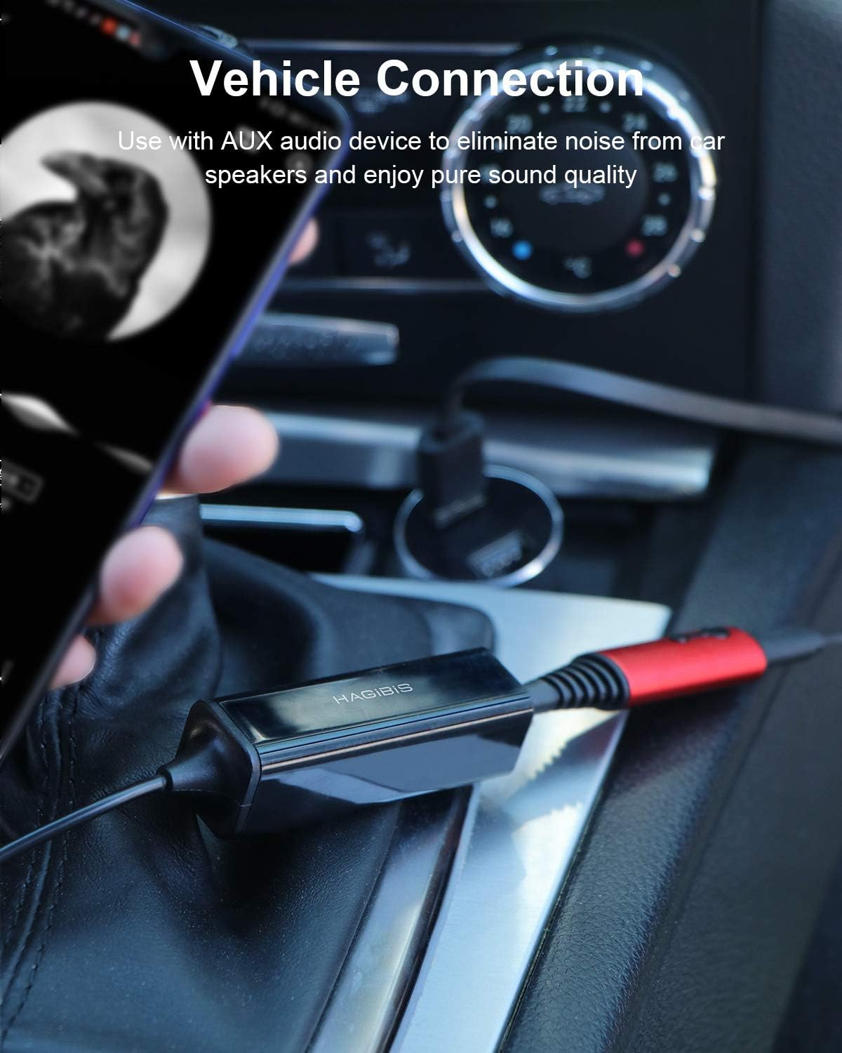 Hagibis Ground Loop Noise Isolator for Car Audio/Home Stereo System with 3.5Mm Audio Interface image number 6