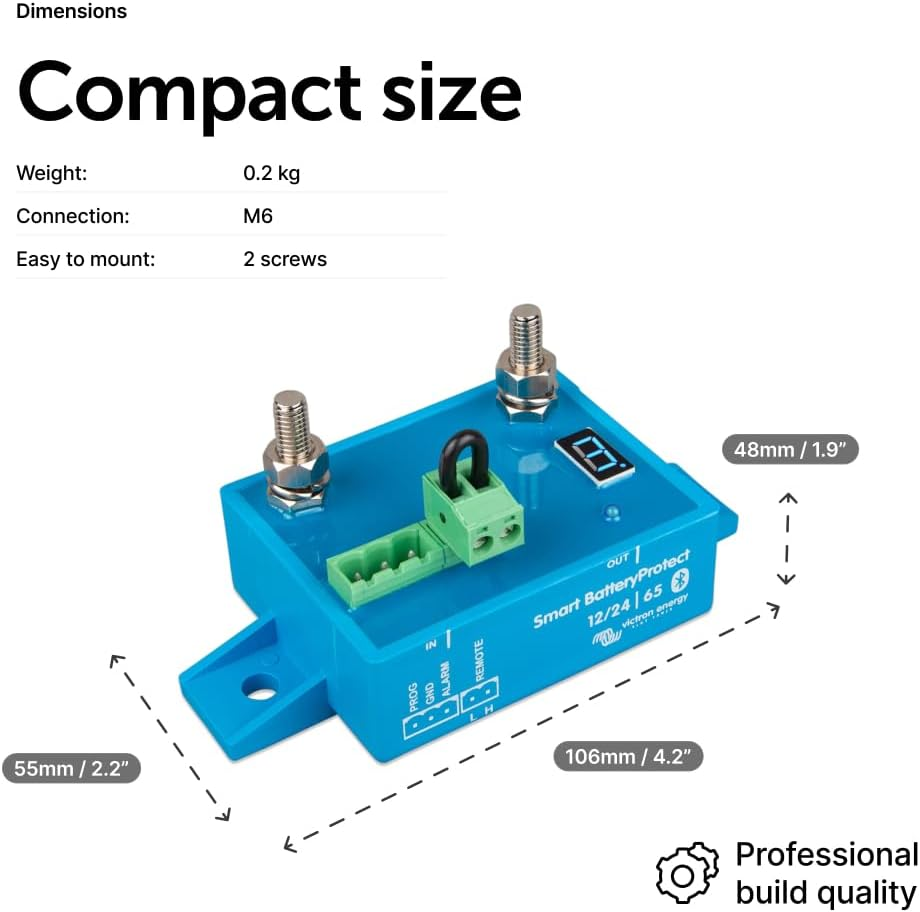Victron Energy Smart Batteryprotect 12/24-Volt 65 Amp (Bluetooth) image number 1