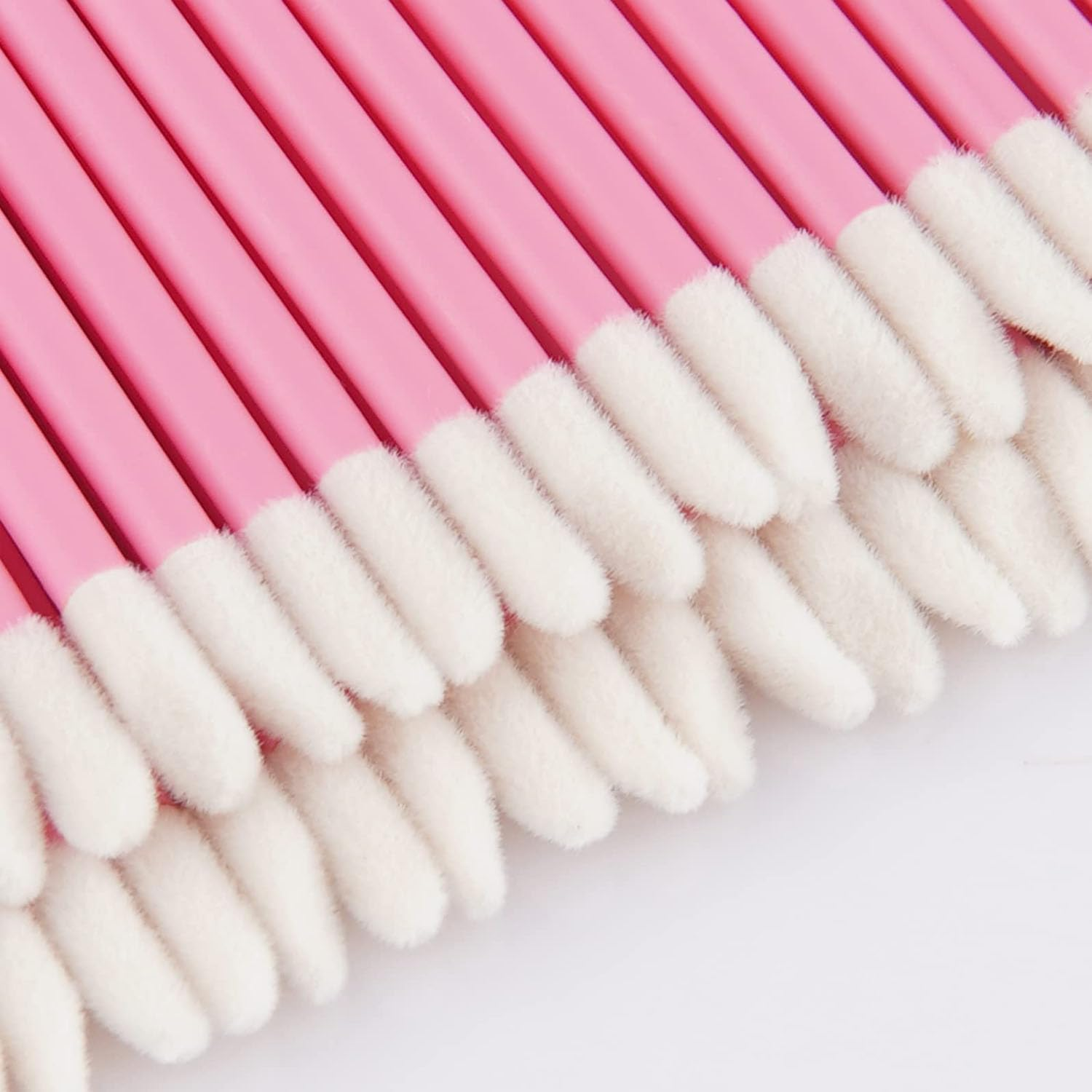 200Pcs Lip Wands Applicators, Lipstick Applicator Lint Free Makeup Brushes Beauty Tool - Pink image number 3