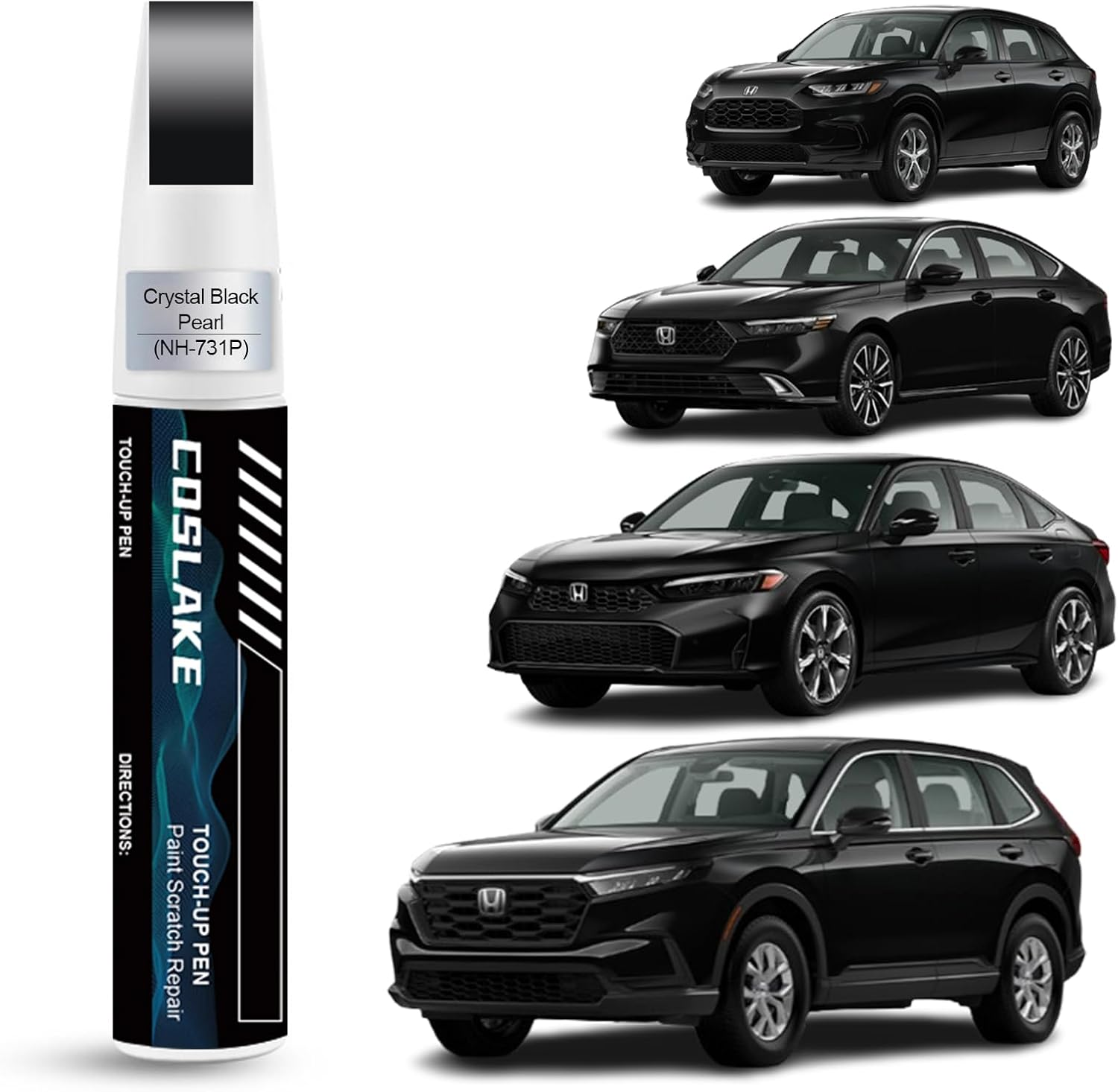 Car Touch up Paint(Canyon River Blue Metallic(B-640M)) for Honda, Car Paint Scratch Repair Kit, Quick & Easy Solution to Repair, 2 in 1 Scratch Remover Pen with Color-Matched