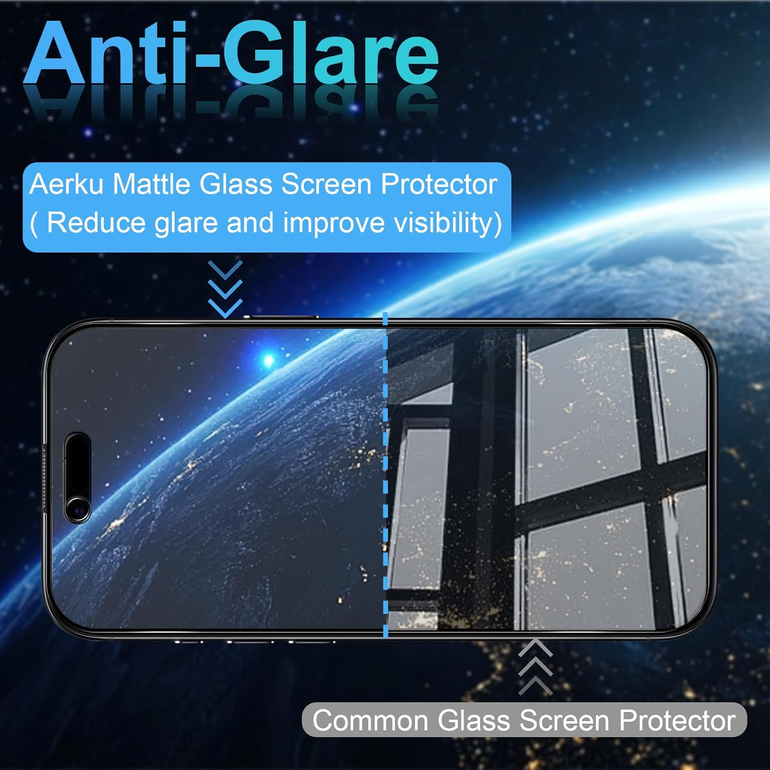 Matte Privacy Screen for Iphone 17 Air for Tempered Glass, Pack of 2 Privacy Screen Protectors with 2 Camera Protection, 28&deg; Anti-Spy Full Screen Screen Protector Film, anti Fingerprint Matte image number 2