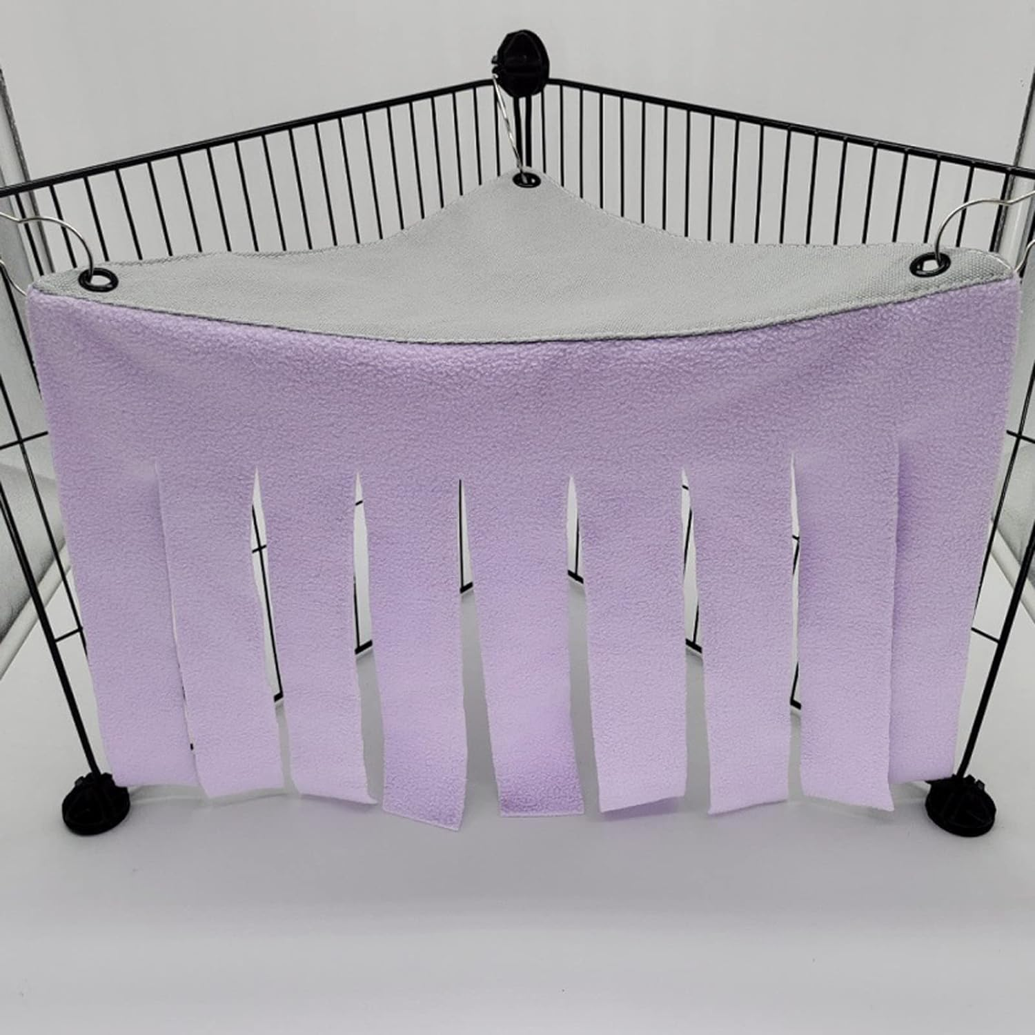 TRADERPLUS 2 Pieces Guinea Pig Hideout Rat Hideaway Corner Curtain Small Pets Hiding Spot for Ferrets Chinchillas Hedgehogs Dwarf Rabbits (Pink+Purple) image number 5