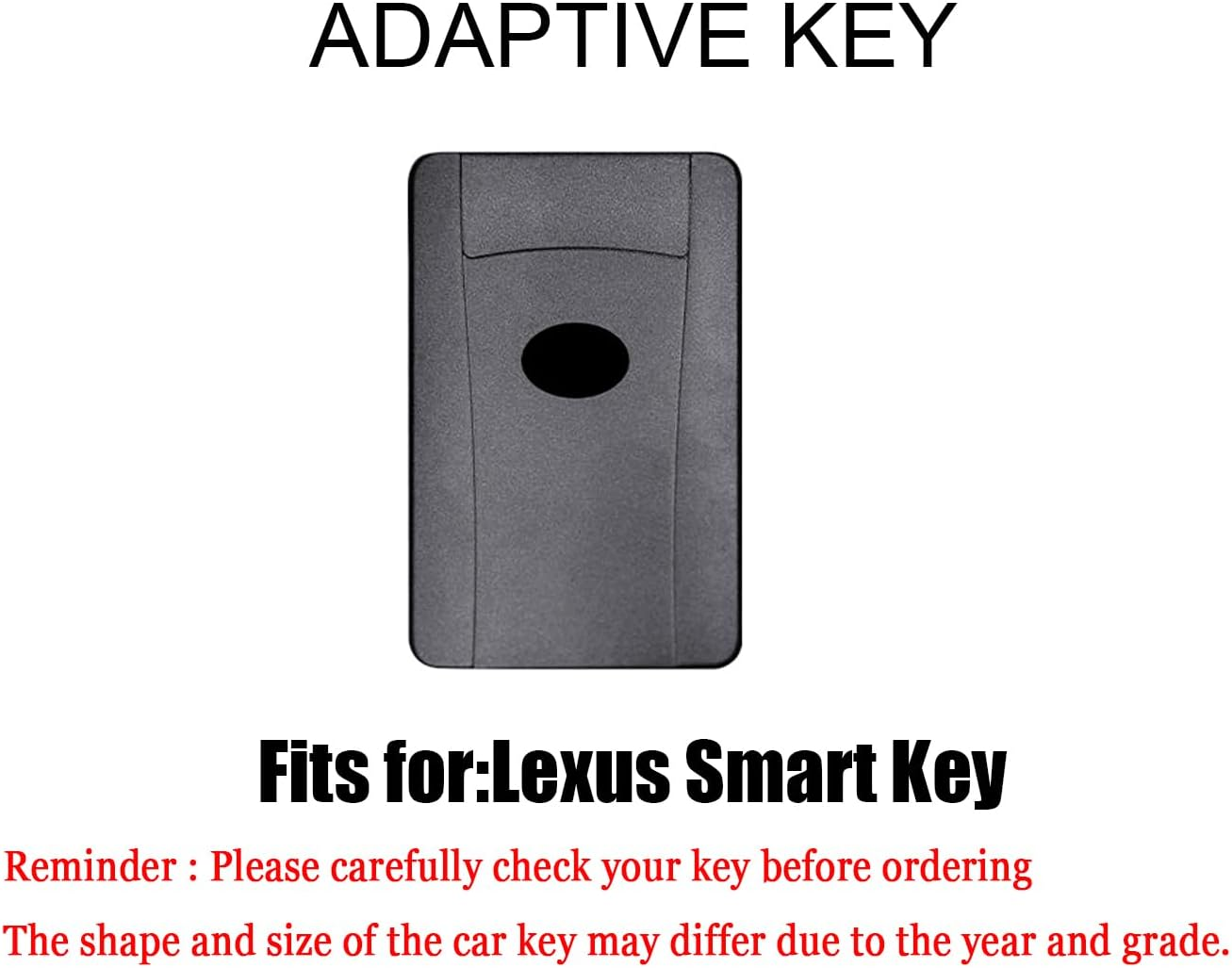 HIBEYO Key Fob Cover for Lexus ES200 ES260 ES300L NX Accessories Alloy+Tpu Material Double Protector Key Shell Cover for Lexus Card Key-B Keychain Black image number 6