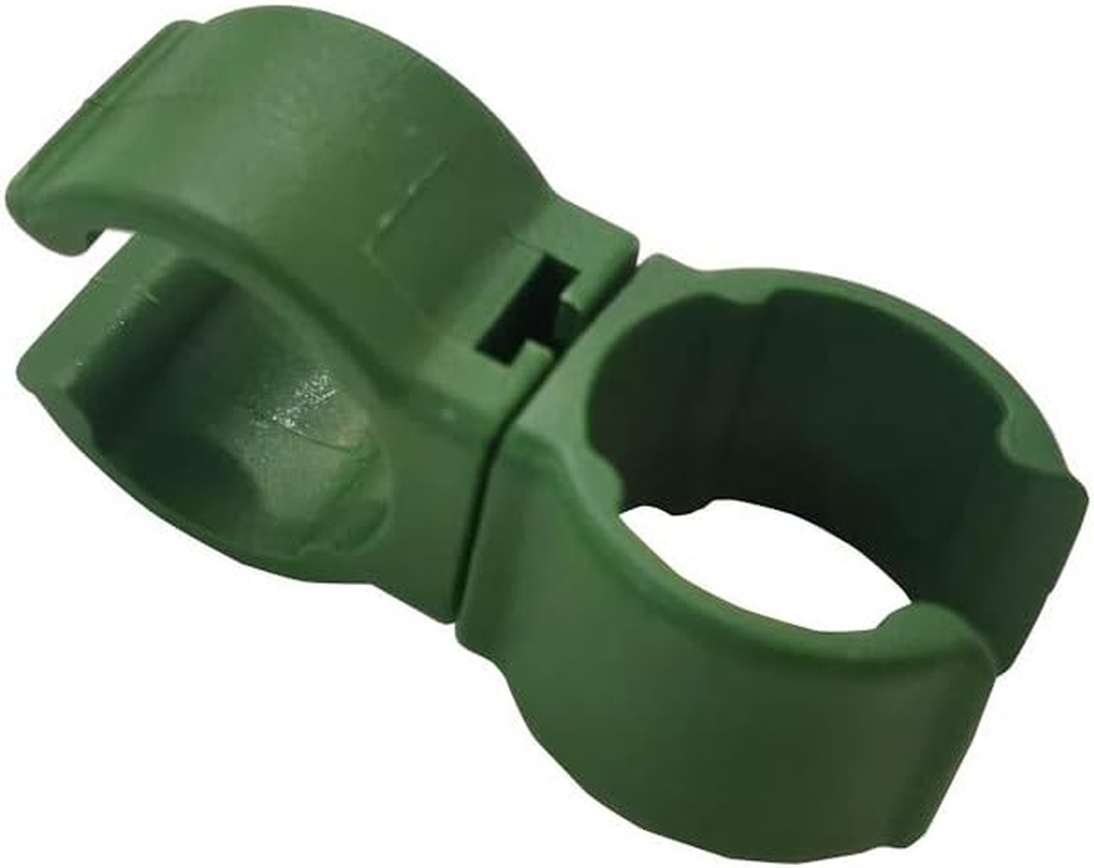 20PCS for 5/8In（16Mm） Diameter Plastic Coated Steel Garden Plant Stakes Sturdy Gardening Yard Stick Garden Stake Clips Connector 360 Degree Adjustment image number 3