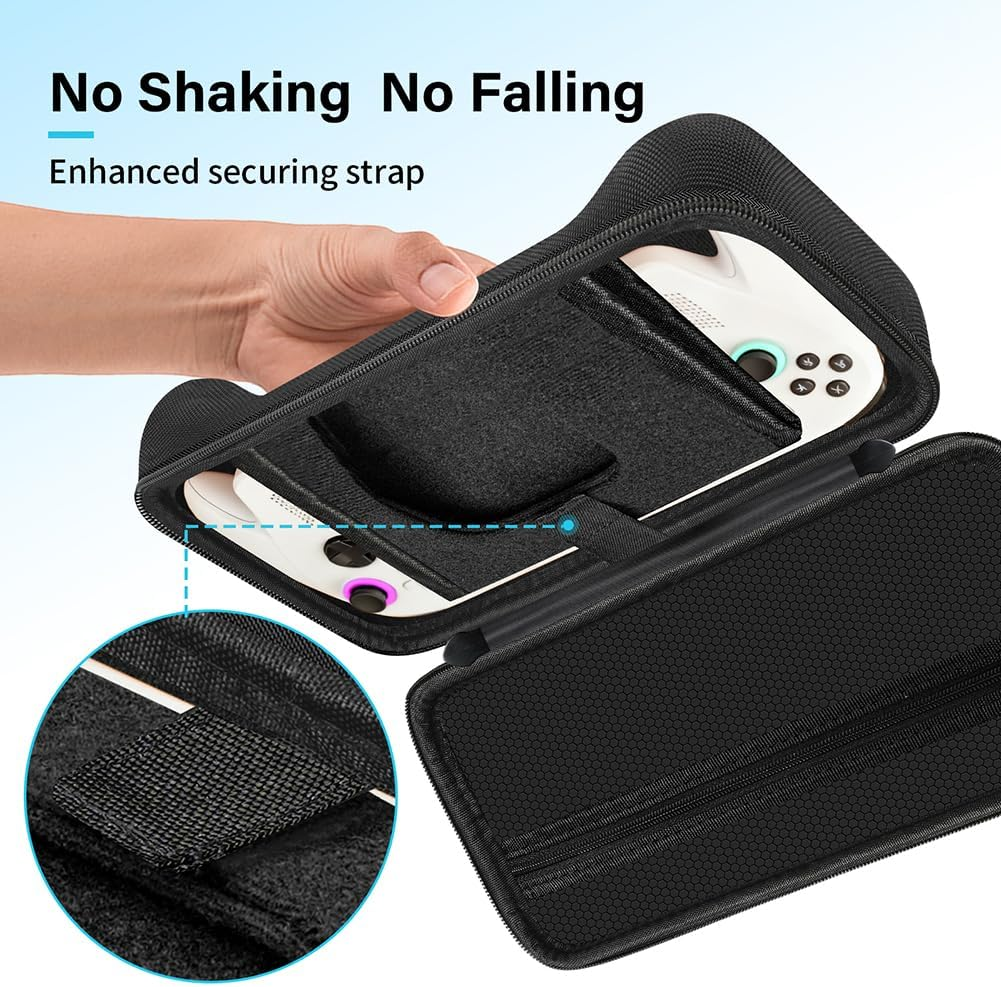 Cochanvie Carrying Case Compatible with ASUS ROG Xbox Ally/ Xbox Ally X 2025, with Mesh Pocket & Built-In Stand for Console and Accessories