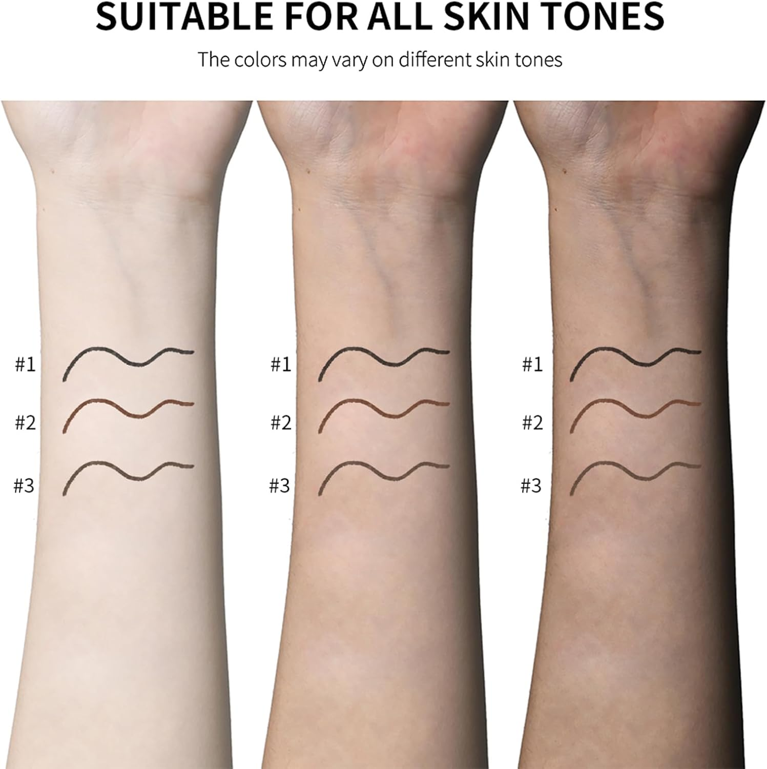 Precision Eyebrow Pencil - Ultra-Thin Micro Tip Waterproof Brow Definer | Dual-Ended Mechanical Pencil with Spoolie Brush | Natural Hair-Like Strokes (02# Brown)