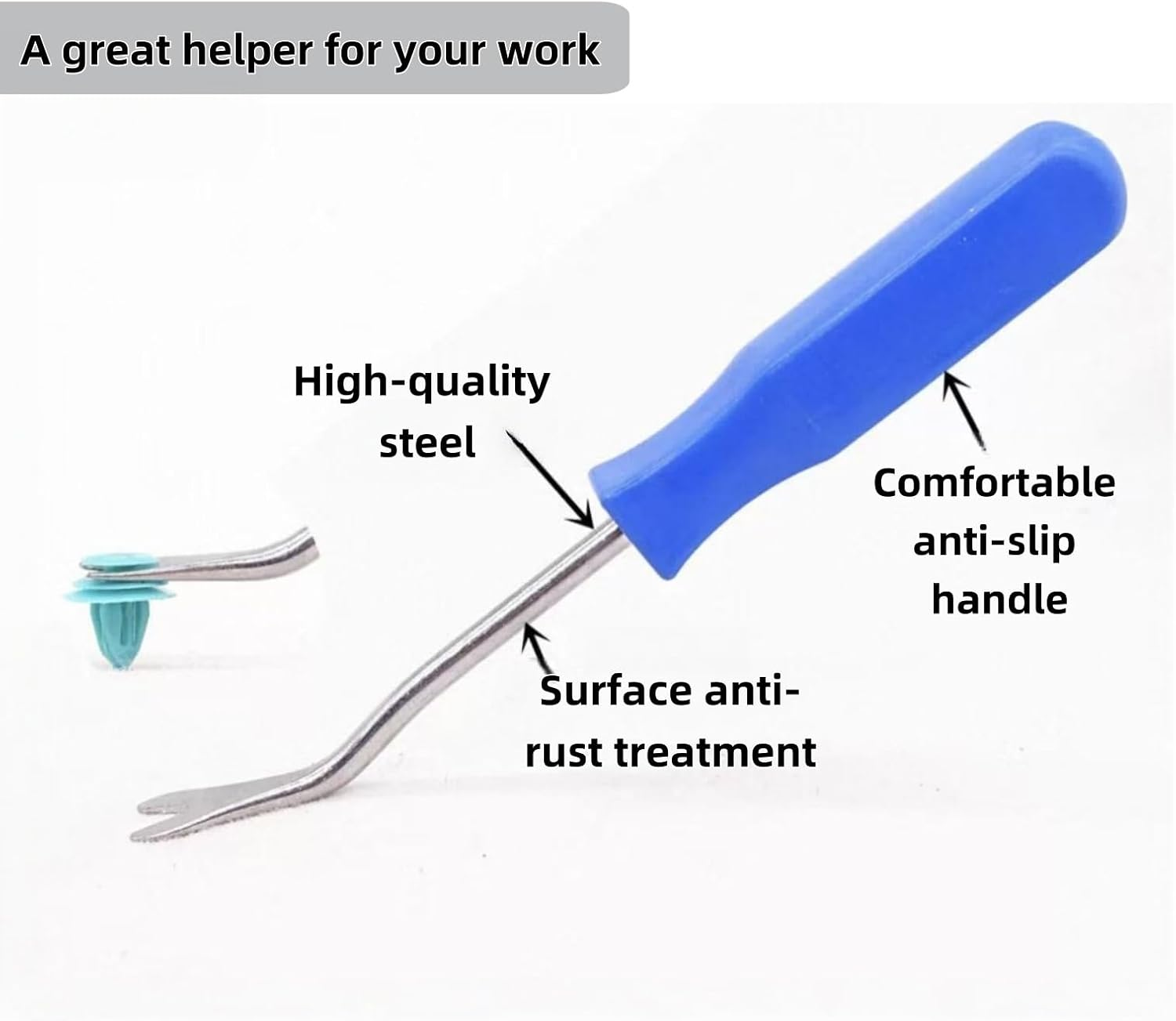 2Pcs Auto Trim Rivet Removal Tool Kit, Dashboard Repair Kit，Audio Radio Panel,Door Trim Removal Pliers Fastener Remover, Clip Puller Rivet Removal Tool,Clip Plier Set for Vehicle Door Panel image number 1