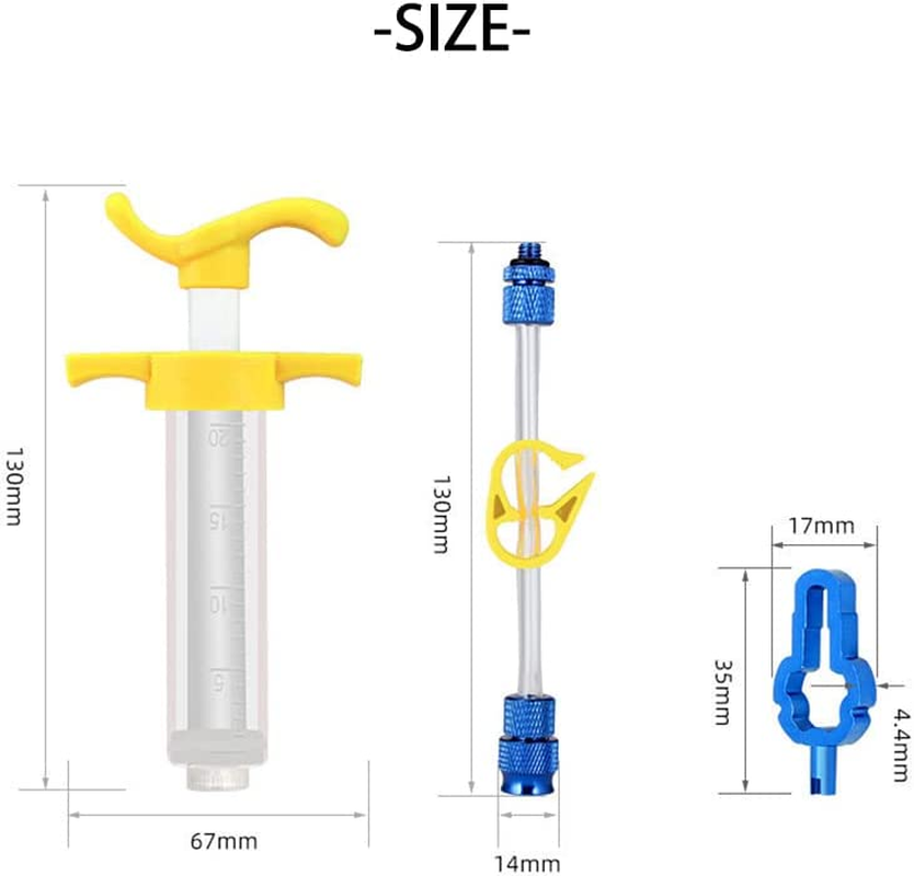 SFFCA Bike Tubeless Sealant Injector, Presta and Schrader Valve Core Removal Tool, Bicycle Tire Repair, for Stans No Tubes Sealant and Other Sealants Brand image number 2