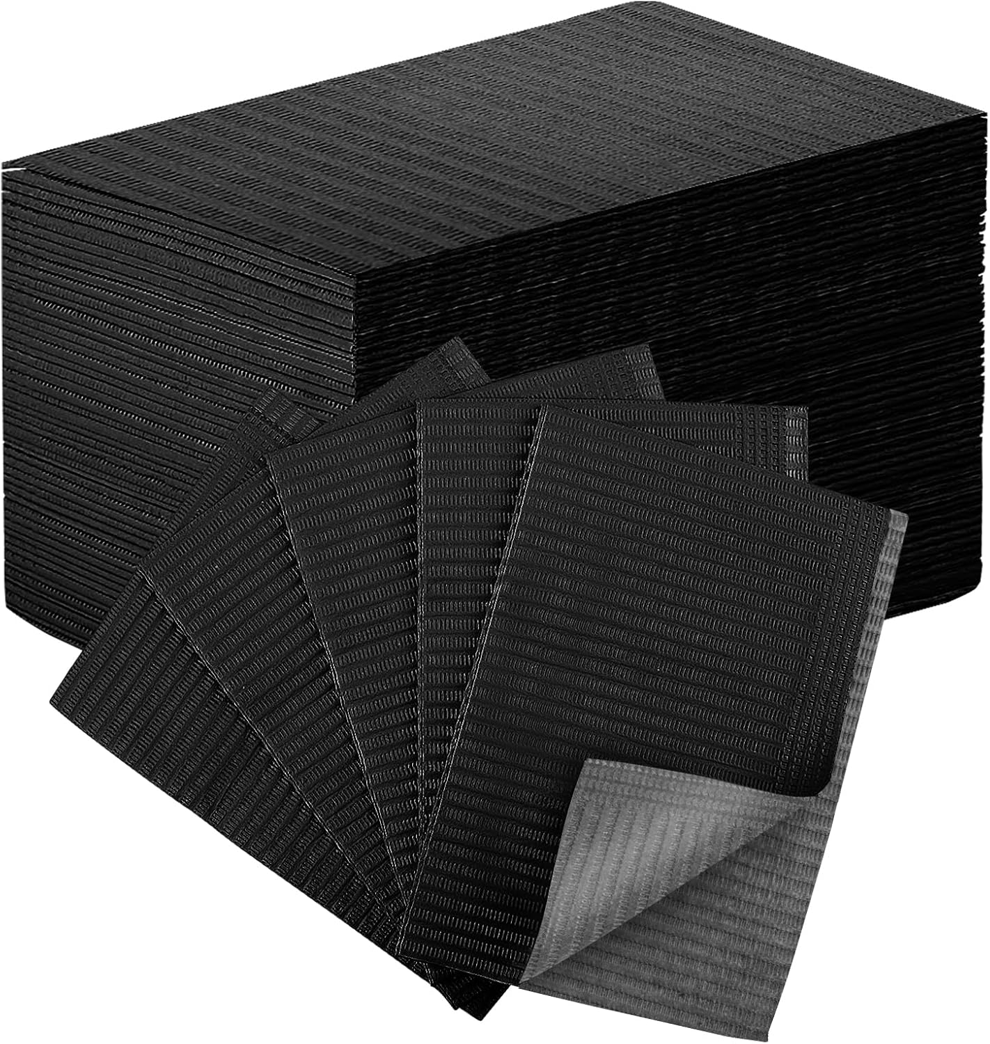 50PCS Disposable Nail Art Table Towels Mat 13" X 17" Pads for Nail Decoration Kit,Nail Art Accessories(Black) image number 5