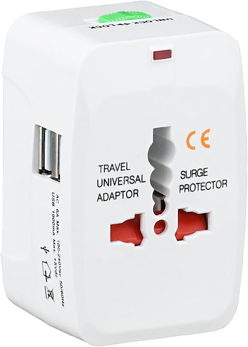 Dual USB Portable Electric Plug, JR Joyreap Power Socket Adapter International Travel Universal Charger Converter EU UK US AU image number 5